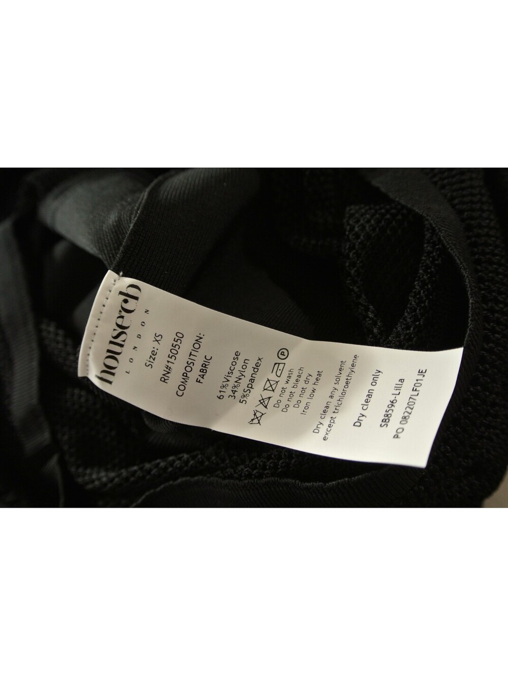 NEW, House of CB Lilla Openwork Knit Midi Dress in Black Sz XS #MD2223 - Picture 8 of 8